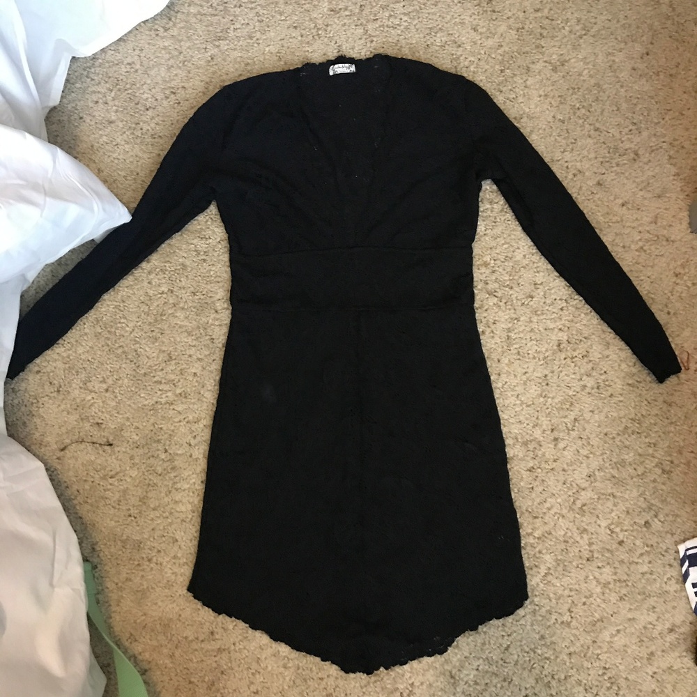 Free People Deep-V lace dress NWOT